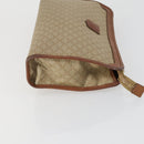 CELINE Macadam Canvas Bag PVC Leather Suede 3 Set Beige Orange Auth ti3616-4