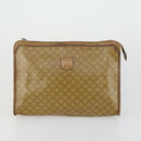 CELINE Macadam Canvas Bag PVC Leather Suede 3 Set Beige Orange Auth ti3616-8
