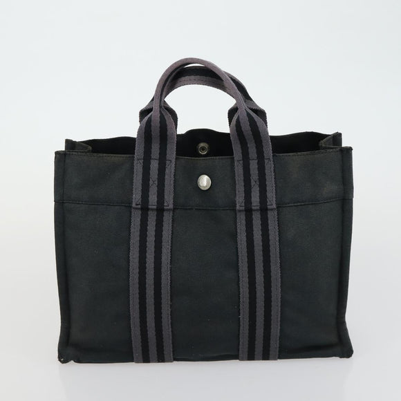 FENDI Gucci Hermes GG Canvas Hand Bag Canvas PVC 3 Set Black Beige Auth ti3619