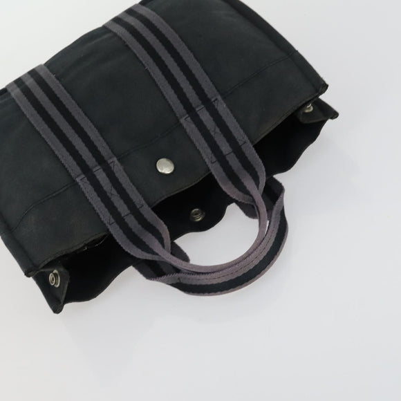 FENDI Gucci Hermes GG Canvas Hand Bag Canvas PVC 3 Set Black Beige Auth ti3619