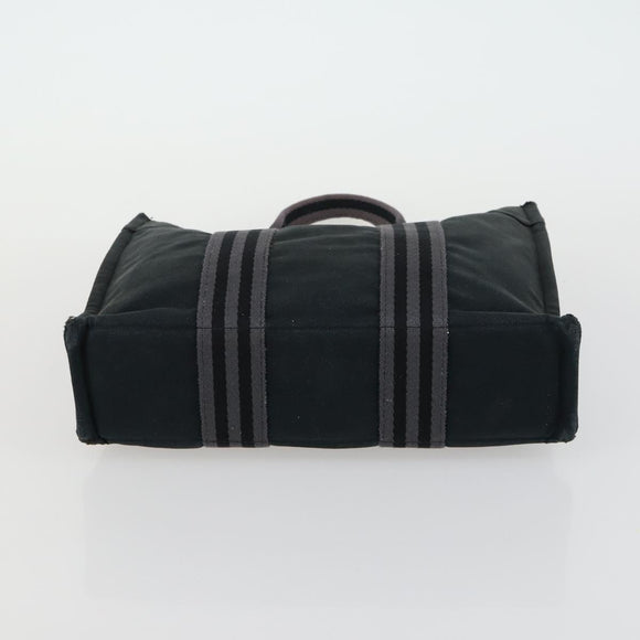 FENDI Gucci Hermes GG Canvas Hand Bag Canvas PVC 3 Set Black Beige Auth ti3619
