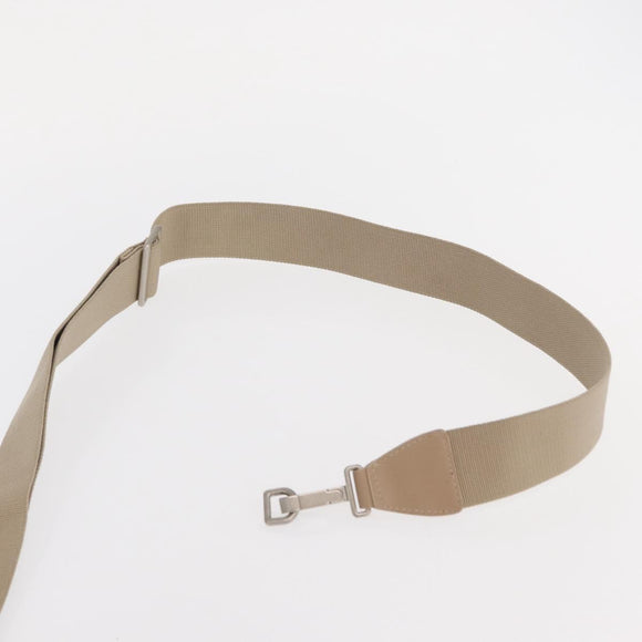 CHANEL New Travel Line Hand Bag Nylon 2way Beige Silver CC Auth ti3621