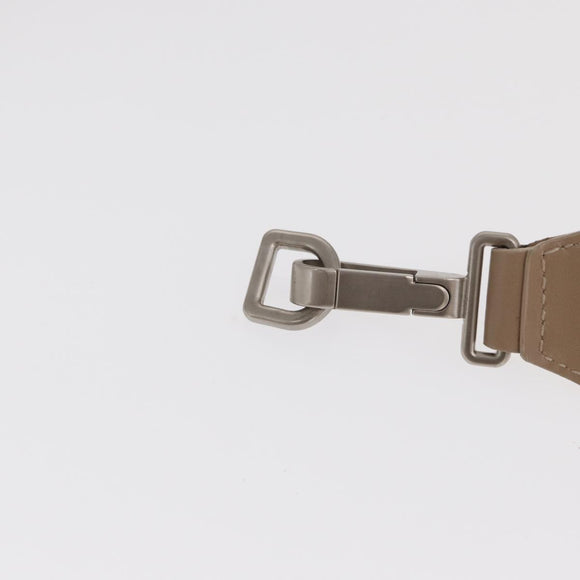 CHANEL New Travel Line Hand Bag Nylon 2way Beige Silver CC Auth ti3621