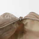 CHANEL New Travel Line Hand Bag Nylon 2way Beige Silver CC Auth ti3621-21