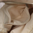 CHANEL New Travel Line Hand Bag Nylon 2way Beige Silver CC Auth ti3621-25