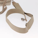 CHANEL New Travel Line Hand Bag Nylon 2way Beige Silver CC Auth ti3621-9