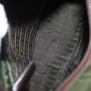 PRADA Hand Bag Nylon Khaki Silver Auth ti3624-17