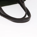 PRADA Hand Bag Nylon Khaki Silver Auth ti3624-7