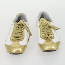 FENDI LOUIS VUITTON Sneakers Leather 2 Set White Brown Auth ti3631-6