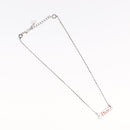 Christian Dior Choker metal Silver Auth ti3633-2