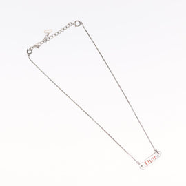 Christian Dior Choker metal Silver Auth ti3633 - 0