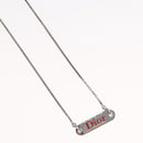Christian Dior Choker metal Silver Auth ti3633-4