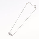 Christian Dior Choker metal Silver Auth ti3633-8