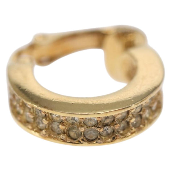 Christian Dior Earring metal Gold Auth ti3634