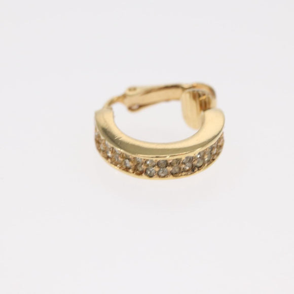 Christian Dior Earring metal Gold Auth ti3634