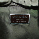 PRADA Backpack Nylon Green Silver Auth ti3636-23