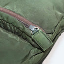 PRADA Backpack Nylon Green Silver Auth ti3636-24