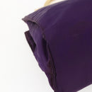 PRADA Hand Bag Nylon Purple Gold Auth ti3637-16