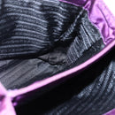 PRADA Hand Bag Nylon Purple Gold Auth ti3637-18