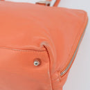 FENDI Hand Bag Leather Pink Silver Auth ti3638-8