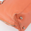 FENDI Hand Bag Leather Pink Silver Auth ti3638-15