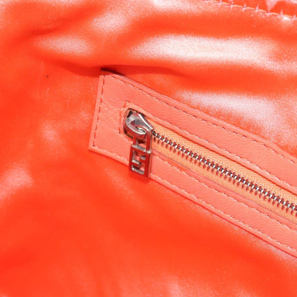 FENDI Hand Bag Leather Pink Silver Auth ti3638