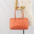 FENDI Hand Bag Leather Pink Silver Auth ti3638-24