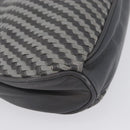 FENDI Shoulder Bag Leather Gray Auth ti3639-9