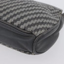 FENDI Shoulder Bag Leather Gray Auth ti3639-14