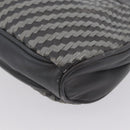 FENDI Shoulder Bag Leather Gray Auth ti3639-16