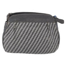 FENDI Shoulder Bag Leather Gray Auth ti3639-2