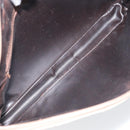 FENDI Zucchino Canvas Clutch Bag PVC Brown Auth ti3641-11