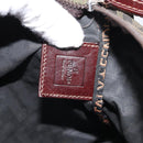 FENDI Zucca Canvas Etui Zwart Bruin Auth ti3644-9