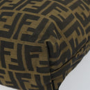 FENDI Zucca Canvas Etui Zwart Bruin Auth ti3644-7