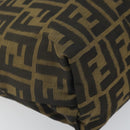 FENDI Zucca Canvas Etui Zwart Bruin Auth ti3644-14
