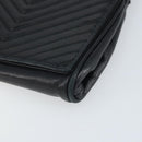 FENDI Schoudertas Leer Zwart Goud Authentiek ti3646-9
