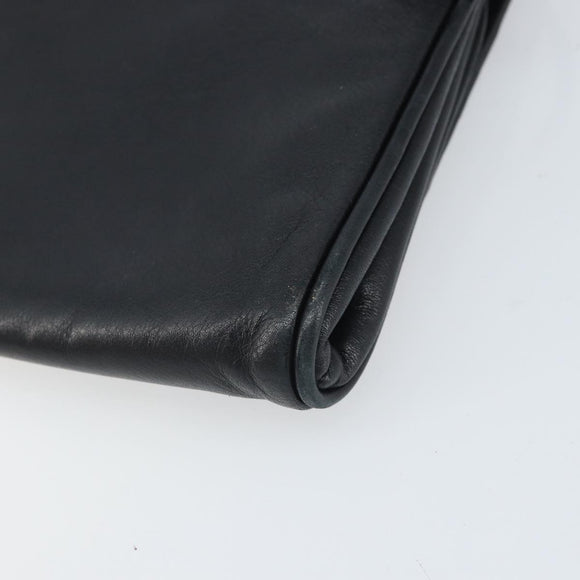 FENDI Schoudertas Leer Zwart Goud Authentiek ti3646