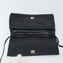 FENDI Schoudertas Leer Zwart Goud Authentiek ti3646-10