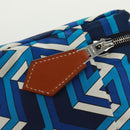 HERMES Ousdevoyage PM Pouch Silk Blue Auth ti3647SM-8