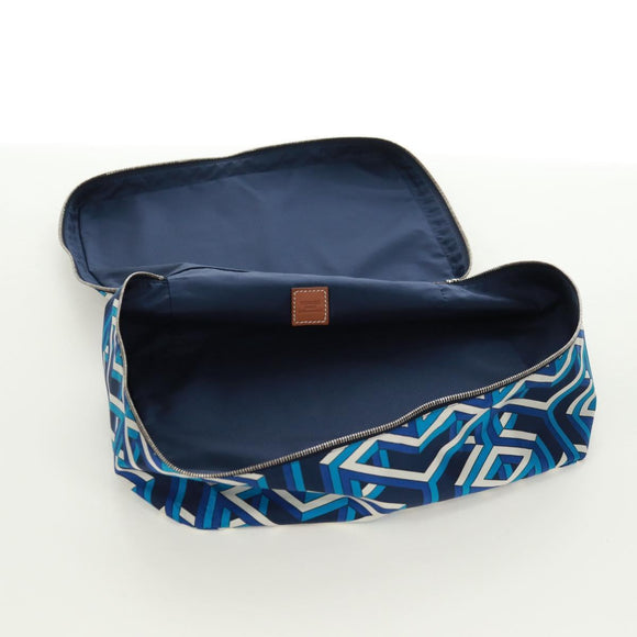 HERMES Ousdevoyage PM Pouch Silk Blue Auth ti3647SM