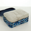 HERMES Ousdevoyage PM Pouch Silk Blue Auth ti3647SM-12