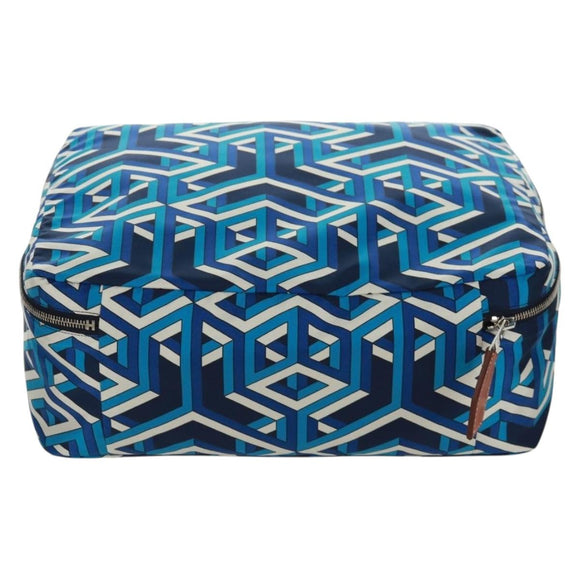 HERMES Ousdevoyage PM Pouch Silk Blue Auth ti3647SM