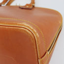 LOUIS VUITTON Nomad leather Alma Hand Bag Beige M85000 LV Auth ti3649-12