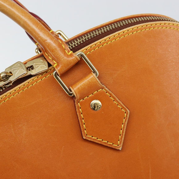 LOUIS VUITTON Nomad leather Alma Hand Bag Beige M85000 LV Auth ti3649