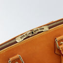 LOUIS VUITTON Nomad leather Alma Hand Bag Beige M85000 LV Auth ti3649-16