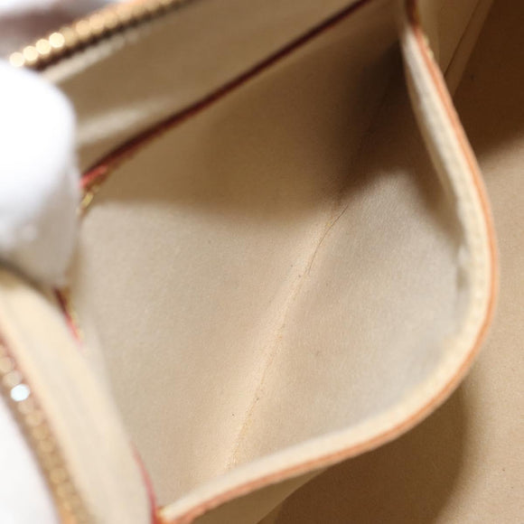 LOUIS VUITTON Nomad leather Alma Hand Bag Beige M85000 LV Auth ti3649
