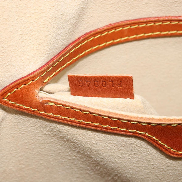 LOUIS VUITTON Nomad leather Alma Hand Bag Beige M85000 LV Auth ti3649