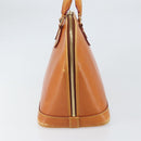 LOUIS VUITTON Nomad leather Alma Hand Bag Beige M85000 LV Auth ti3649-4