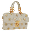 LOUIS VUITTON Tinkerbell Polka Dots Panama Tas Canvas Wit M95407 Auth ti3650SM-1