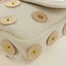 LOUIS VUITTON Tinkerbell Polka Dots Panama Tas Canvas Wit M95407 Auth ti3650SM-11